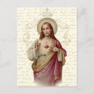 heilig hart van Jezus Religieuze Briefkaart