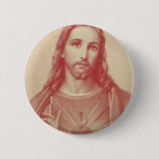  heilig hart van Jezus Ronde Button 5,7 Cm (Voorkant)