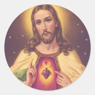 Heilig hart van Jezus Ronde Sticker