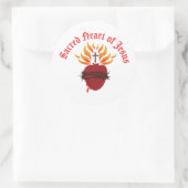 Heilig hart van Jezus Ronde Sticker (Tas)
