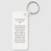 Heilig hart van Jezus Sleutelhanger (Achterkant)