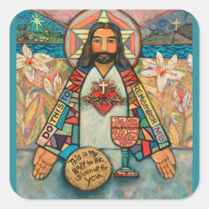Heilig hart van Jezus Stickers