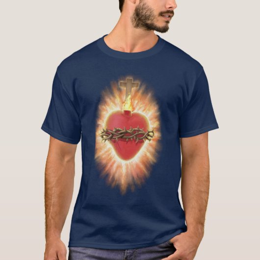 Heilig hart van Jezus T-Shirt (Voorkant)