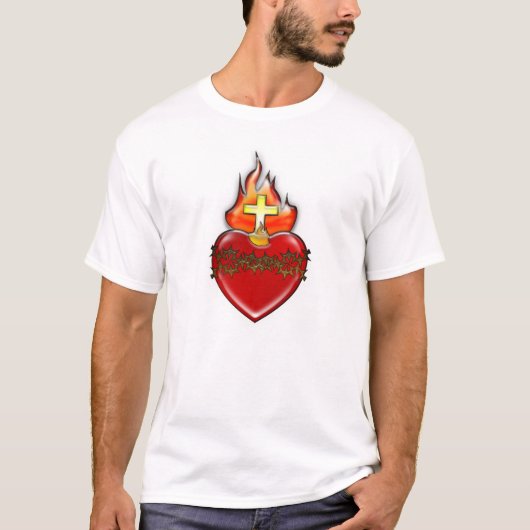 Heilig hart van Jezus T-shirt (Voorkant)
