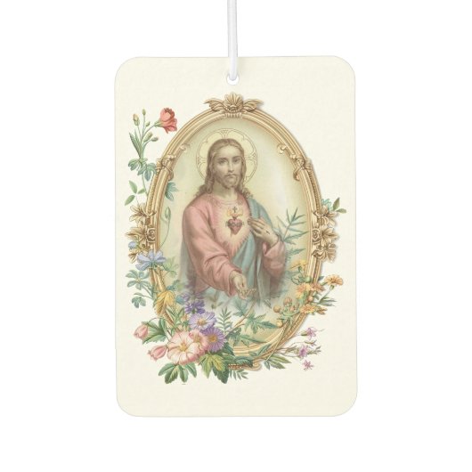 Heilig Hart van Jezus Traditioneel Katholiek Luchtverfrisser (Voorkant)