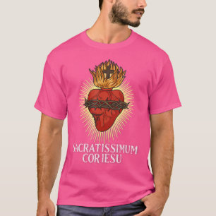 Heilig Hart van Jezus Traditioneel Katholiek T-shirt