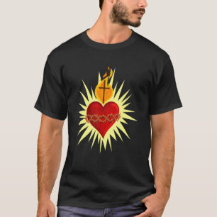 Heilig hart van Jezus Traditioneel Latijn T-shirt