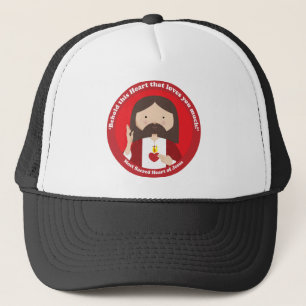 Heilig hart van Jezus Trucker Pet