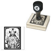 Heilig Hart van Jezus Zegen Ikoon Rubberstempel (Gestempeld)