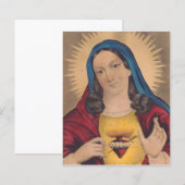 Heilig hart van Mary (Voorkant / Achterkant)