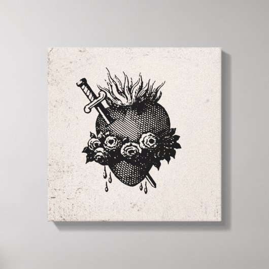 Heilig hart van Mary Canvas Afdruk (Voorkant)