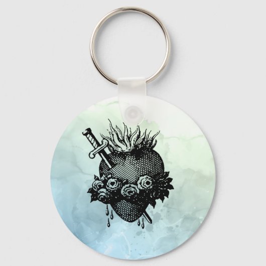 Heilig hart van Mary Sleutelhanger (Voorkant)