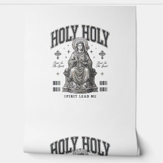 Heilig Heilig Vintage Gravure Religieus Shirt Ontw Behang