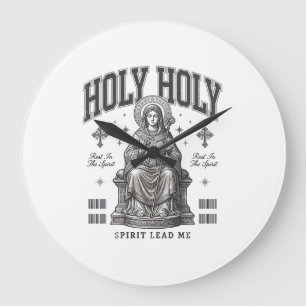 Heilig Heilig Vintage Gravure Religieus Shirt Ontw Grote Klok