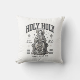 Heilig Heilig Vintage Gravure Religieus Shirt Ontw Kussen