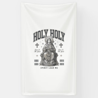 Heilig Heilig Vintage Gravure Religieus Shirt Ontw Spandoek