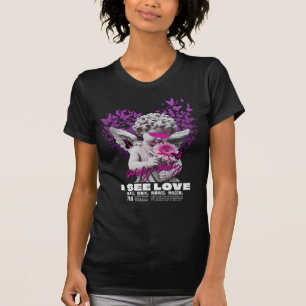 Heilig Kind – Ik zie liefdesengel spirituele kunst T-shirt