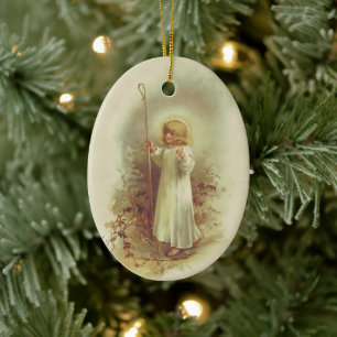 Heilig Kind Keramisch Ornament