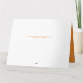 Heilig Kruis bij Sunset Memorial Service Dank u we Bedankkaart (Achterkant)