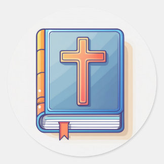 Heilig Kruis en Gebed Ronde Sticker