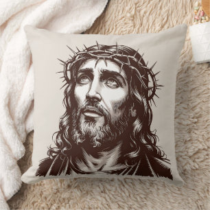 Heilig portret van Jezus –  kunstkussen Kussen
