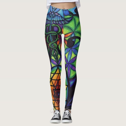 Heilig symbolisme leggings (Voorkant)