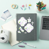 Heilig Water Stickers Paarse Rozen (iPad Cover)