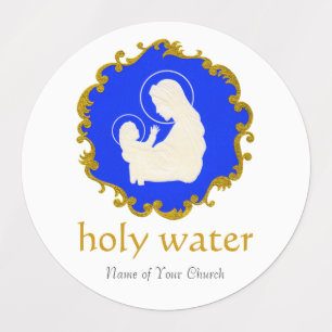 Heilig Water Unieke  Maagd Maria en Jezus Labels