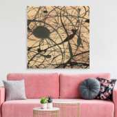Heiligdom Pollock geïnspireerd Abstract Canvas Afdruk (Insitu (Woonkamer))