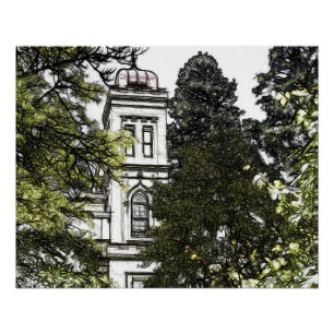 Heiligdom tussen de bomen perfect poster