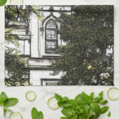 Heiligdom tussen de bomen theedoek (Gevouwen)