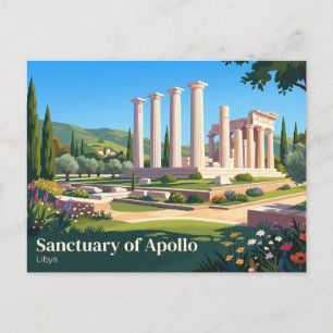 Heiligdom van Apollo Libya Briefkaart