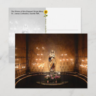 Heiligdom van de Heilige Maagd Maria, Seattle, WA Briefkaart