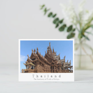 Heiligdom van de Waarheid, Pattaya, Thailand Briefkaart