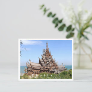 Heiligdom van de Waarheid, Pattaya, Thailand Briefkaart
