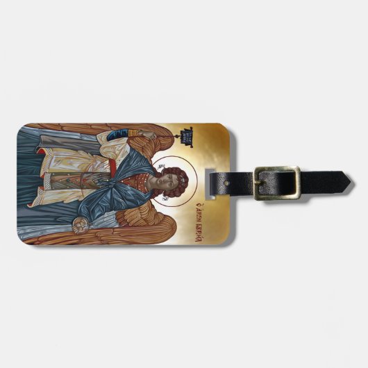 Heilige Aartsengel Gabriël Bagagelabel (Voorkant horizontaal)