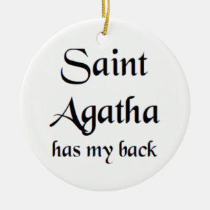 heilige Agatha Keramisch Ornament