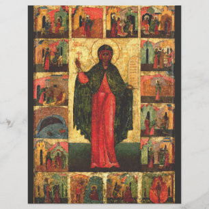 Heilige Anastasia de Bevrijder Byzantijnse Kunst Flyer