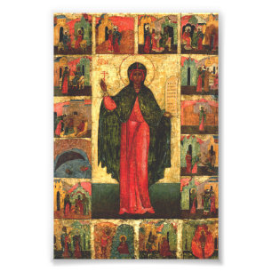Heilige Anastasia de Bevrijder Byzantijnse Kunst Foto Afdruk