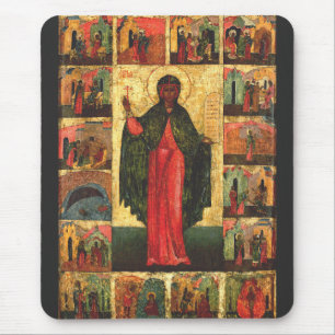 Heilige Anastasia de Bevrijder Byzantijnse Kunst Muismat