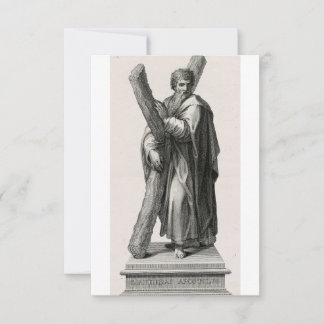 Heilige Andreas Apostel Devotionele Heilige Kaart