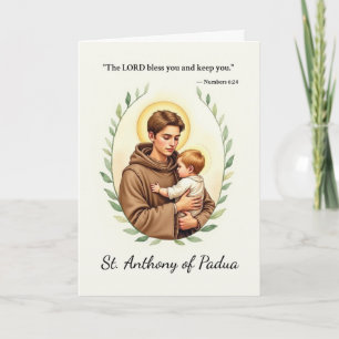 Heilige Antonius van Padua Gods Vredeszegeningen Kaart