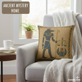 Heilige Anubis Guardian Gouden Gerechtigheid Kusse Kussen