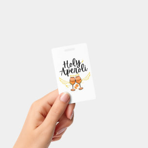 Heilige Aperoli Witte Trendy Aperol Spritz Uitspra Badge
