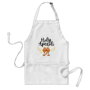 Heilige Aperoli Witte Trendy Aperol Spritz Uitspra Standaard Schort