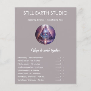 Heilige As Derde Oog Ontwerp Flyer