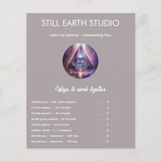 Heilige As | Third Eye Design Flyer (Voorkant)