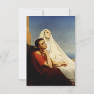 Heilige Augustinus & Heilige Monica Heilige kaart