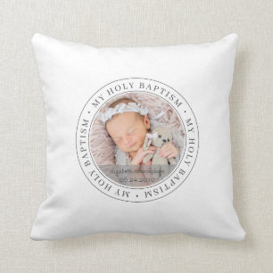 Heilige Baptisme Eenvoudig Lijst Moderne Aangepast Kussen