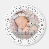 Heilige Baptisme Eenvoudig Lijst Moderne Aangepast Magneet (Voorkant)